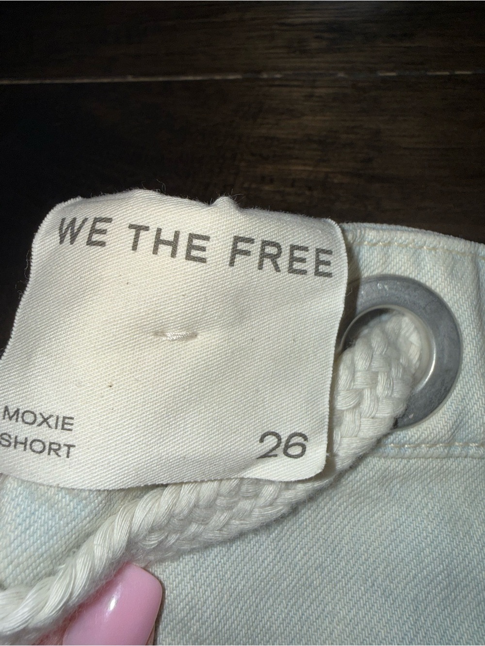We The Free Moxi Rope-Drawstring Denim Shorts - Picture 6 of 11